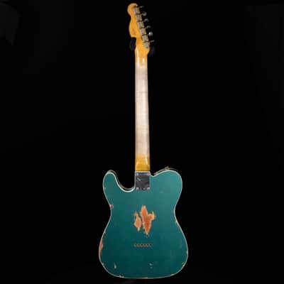 2023 Fender Custom Shop 1965 Telecaster Custom Heavy Relic Electric Guitar - Aged Sherwood Green Metallic image 5