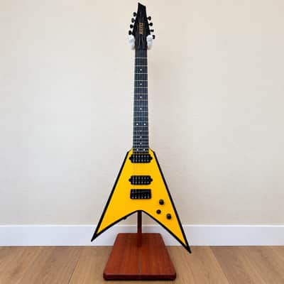 Kiesel Ultra V7 7-String Special Edition #001 McLaren Yellow – Factory Documented - Modern Flying V style image 1