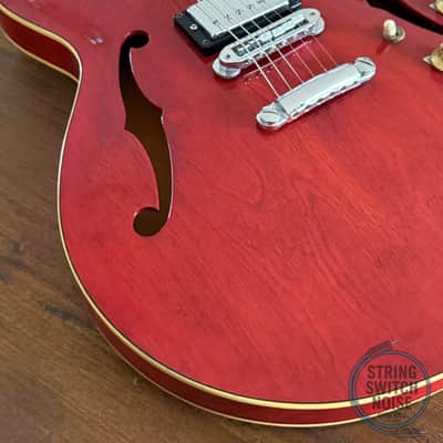 Yamaha SA700, “335” Guitar, 1977, Persimmon Red, 1ST YEAR PRODUCTION image 6