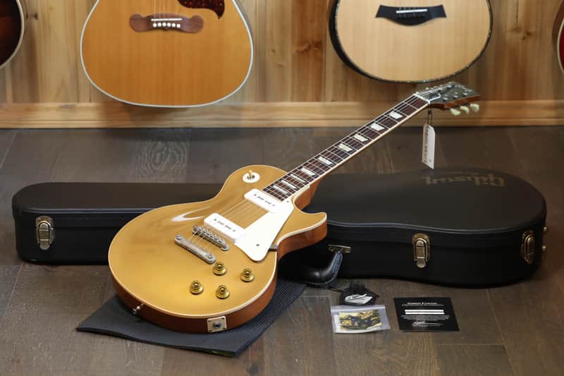 2011 Gibson Custom Shop '56 Les Paul Reissue Electric Guitar Gold Top + COA OHSC image 1