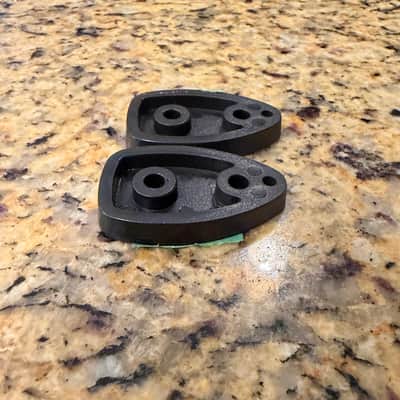 Ayotte SMALL lug spacers NOS 2018 - Black, matte image 3