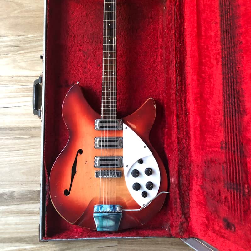 1965 Rickenbacker 1998 345 Rose Morris Fire Glo