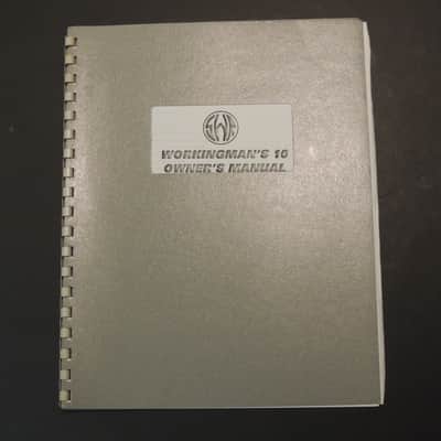 SWR Workingman's 10 Owner's Manual [Three Wave Music] image 1