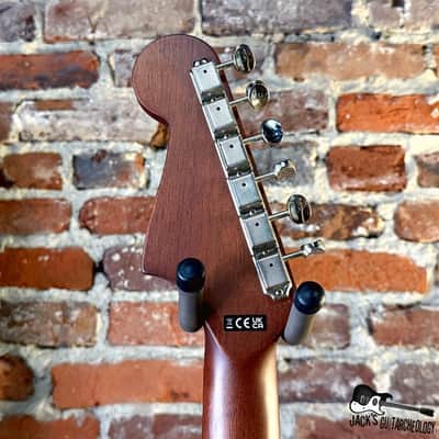 Fender Newporter Player Acoustic Electric Guitar (2020s - Ice Blue Metallic) image 6