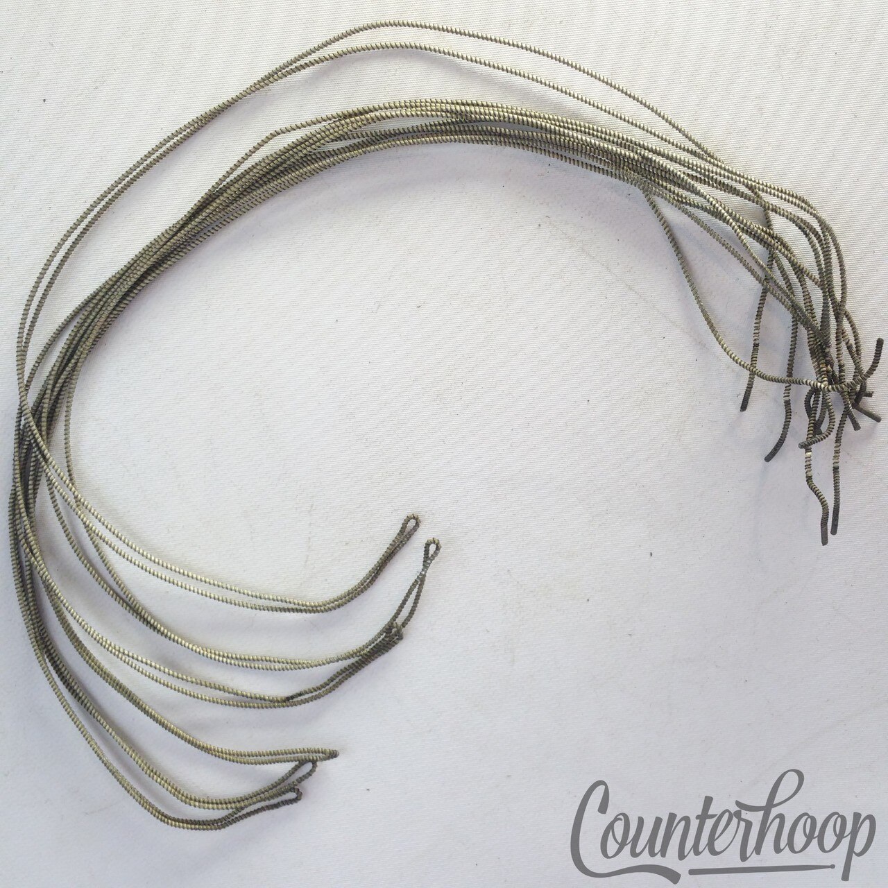 Ludwig 14"12-Strand Snare Drum Coiled Metal/Cloth 18"Wires Vintage 1920 Marching — main photograph