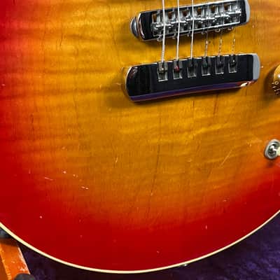 1988 Heritage H170 Cherry Sunburst Curly Maple Top Electric Guitar w/ Hard Case - Kalamazoo MI image 4