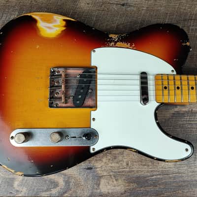 MyDream Partcaster Custom Built - Relic'Art Sunburst Asyllum image 2
