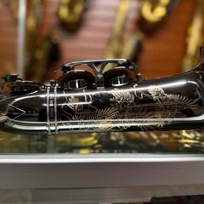 Cannonball Raven A5 Black Big Bell Stone Series Alto Saxophone CUSTOM ENGRAVED! image 14