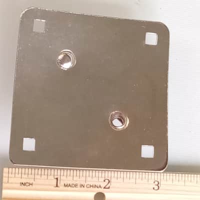 Gretsch Chrome Diamond Mount Ride Tom Shell/Bass Drum Rail Bracket USA Re-Rivet image 3
