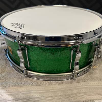 Ludwig Green Sparkle Jazz Festival Snare Drum - Excellent - 1960s image 21