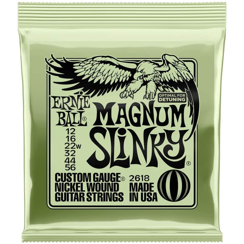 Ernie Ball P02618 Magnum Slinky Nickel Wound Electric Guitar Strings (12-56) image 1