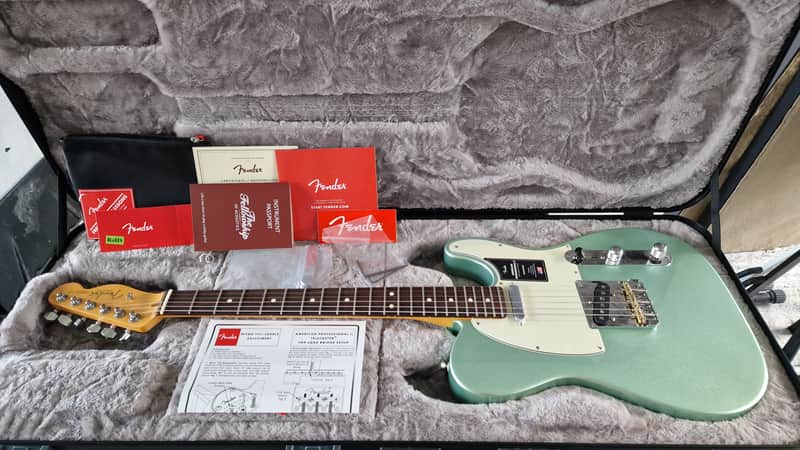 Fender American Professional II Telecaster Mystic Surf Green Rosewood BRAND NEW USA Guitar image 1