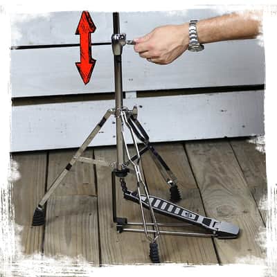 GRIFFIN Hi-Hat Stand | HiHat Cymbal Hardware Drum Pedal Holder Percussion Mount image 9