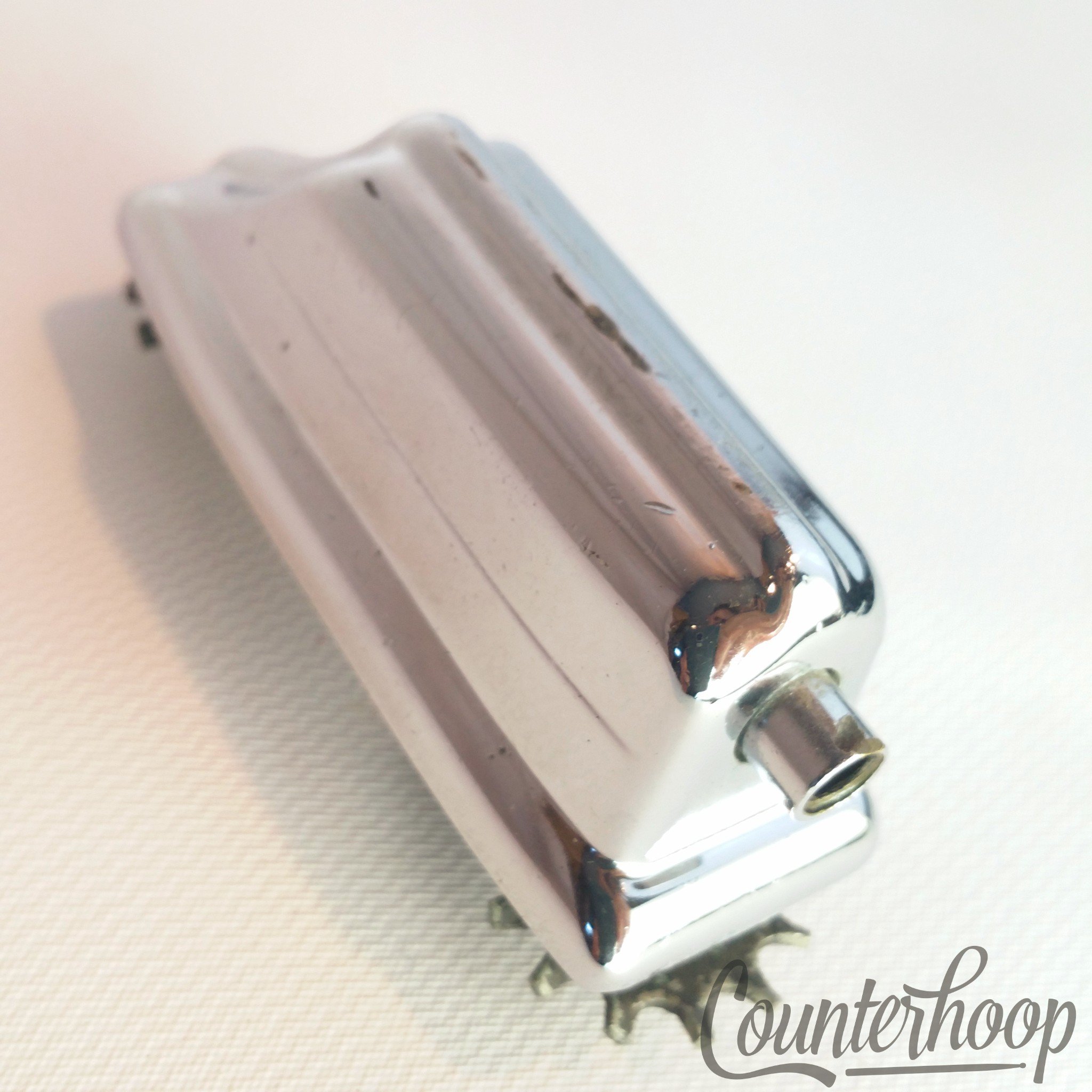 Rogers Beavertail Bass Drum Lug Chrome Dayton Powertone Hex/Star Vintage 60s USA - Very Good — main photograph
