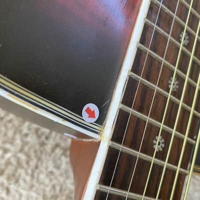 Daisy Rock Daisy Rock Red Burst Acoustic Guitar, Tiger Maple Top, Mahogany Neck, Rosewood Fingerboard - Red image 21