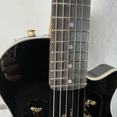 Traveler EG-1 Custom Electric Travel Guitar 2010s - Black - w/ Gig Bag image 4