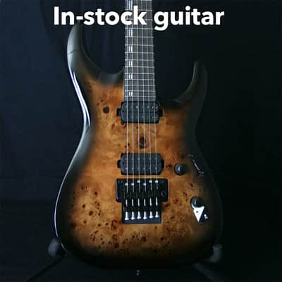 ESP LTD H-1001FR Black Natural Burst Electric Guitar - LH1001FRBPBLKNB image 4