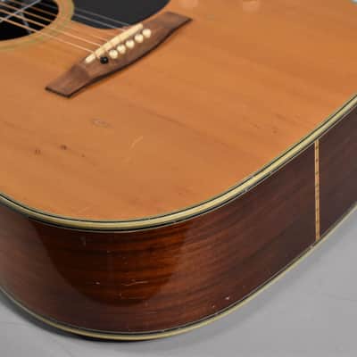 1970s Ariel Dreadnaught Natural Finish Acoustic Electric Guitar image 3
