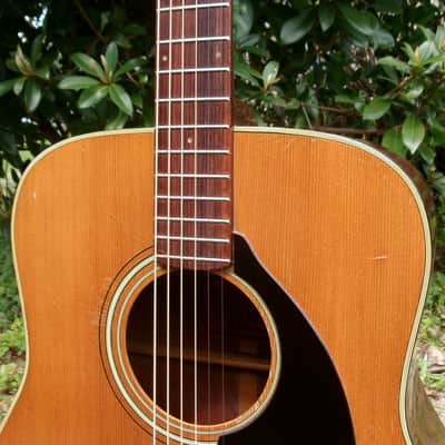Yamaha FG-180 Red Label Jumbo Dreadnought 1971 - Natural + Hard Case image 3