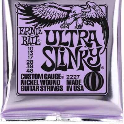 Ernie Ball 2227 Ultra Slinky Nickel Wound Electric Guitar Strings - .010-.048 image 2
