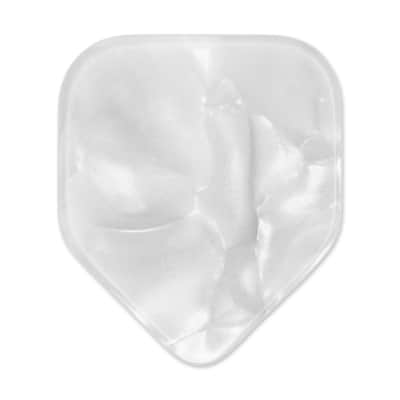 Exotic Plectrums Celluloid White Pearl Guitar Or Bass Pick - 0.96 mm Heavy Gauge - 330 Medium Home Plate Shape - 100 Pack image 2