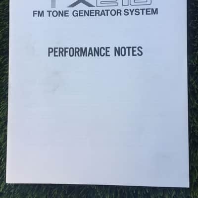 Original Yamaha TX216 Performance Notes