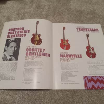 Vintage 1968 Gretsch Guitar, Bass, Amplifier Catalog! Rare, Original Case Candy, Paperwork! image 5