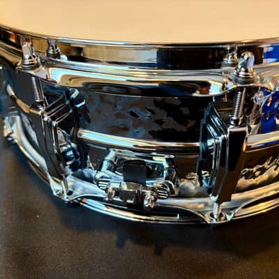 Ludwig LM400KT Hammered Supraphonic 5x14" 10-Lug Aluminum Snare Drum with Tube Lugs 1999 - Present - Chrome-Plated image 3