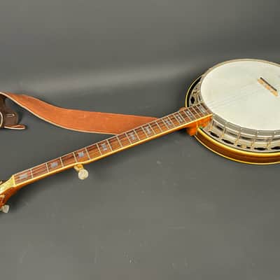 Ventura 5-String Resonator Banjo MIJ Japan c. 1970s w/ Hard Case image 14