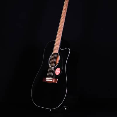 Fender CD-60SCE Dreadnought, Walnut FB, Black image 6