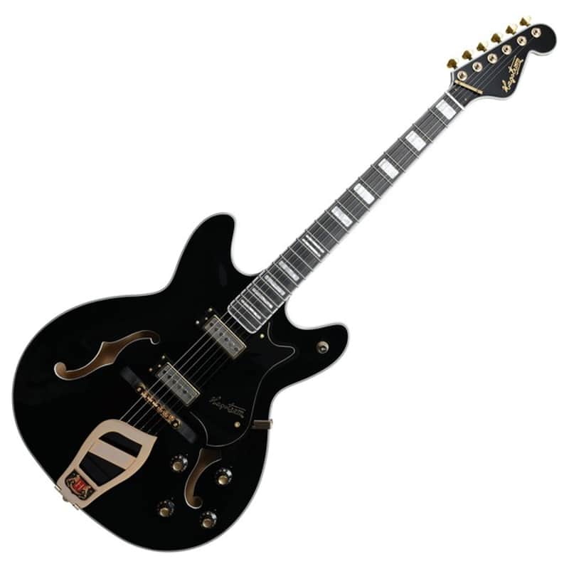 Hagstrom '67 Viking II Electric Guitar Black image 1