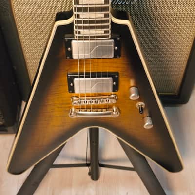 Epiphone Flying V Prophecy 2024 Yellow Tiger Aged Gloss image 10