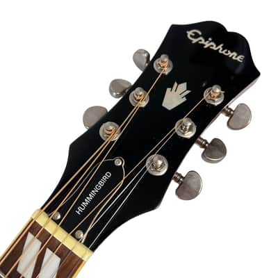 2010 Epiphone Hummingbird HS - Cherry Sunburst image 11