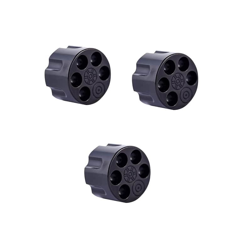 Guyker 3Pcs Guitar Potentiometer Control Knobs for 6mm(0.24”) Dia. Shaft Pots - Knurled Volume and Audio Switch Knob Replacement for Electric Guitar or Precision Bass - Zinc alloy, black image 1