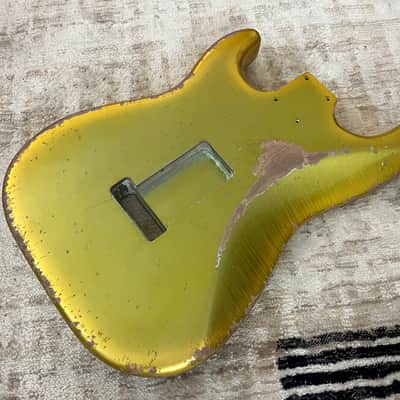MJT Official Custom Vintage Aged Nitro Guitar Body Mark Jenny VTS Aztec Gold image 6