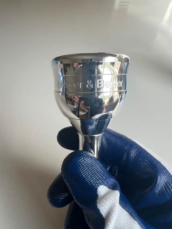 Mercer and Barker MB3 Power Tuba Mouthpiece Silver Plated image 1