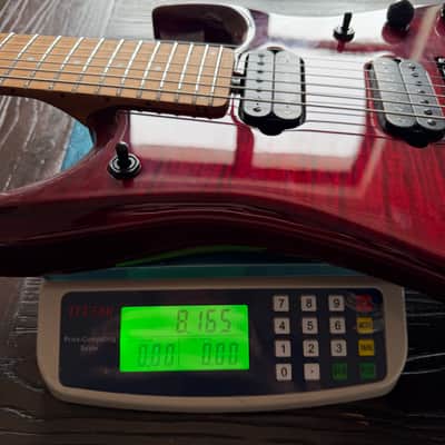 Ernie Ball Music Man JP15 7-String Electric Guitar - Red Tide Flame image 11