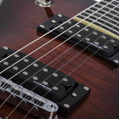 Schecter Solo-II Supreme Cat's Eye Black Burst image 9