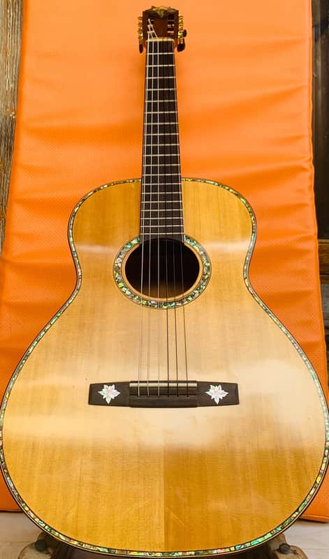 Blueberry NEW IN STOCK Handmade Classical Nylon String Guitar Alaskan Spruce and Mahogany image 1