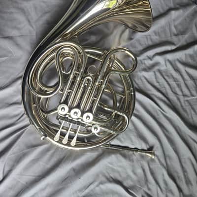 C.G. Conn 8D Professional Model Double French Horn with Fixed Bell 2010s - Nickel-Silver image 4