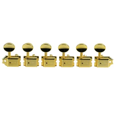 Kluson 6 In Line Deluxe Series Tuning Machines GOLD KD-6B-GM image 1