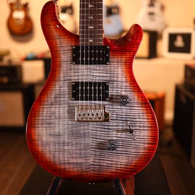 PRS SE Custom 24 - Charcoal Cherry Burst 2509 image 3