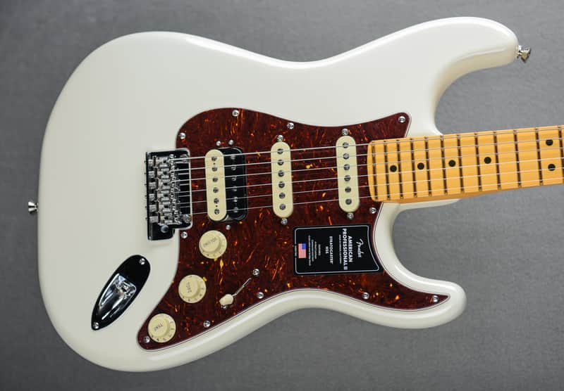 American Professional II Stratocaster HSS - Olympic White w/Maple image 1