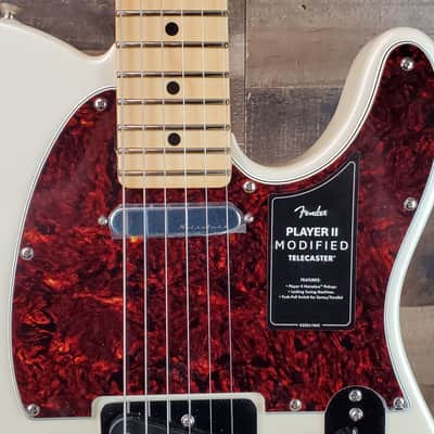Fender Player II Modified Telecaster Maple Fretboard Olympic Pearl 522 image 5