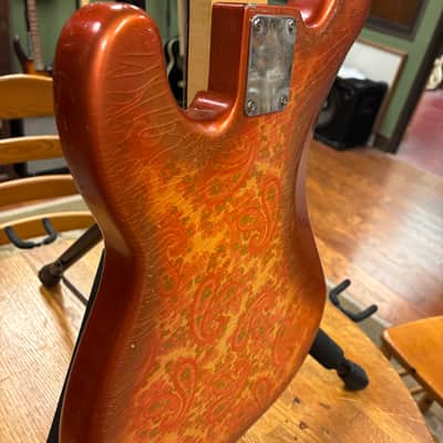 Berly Guitars P Style Bass Pink Paisley Authorized Dealer image 14