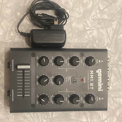 Gemini MM1BT Analog DJ Mixer with Bluetooth 2022 - Present - Black image 1