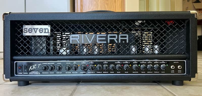 Rivera KR7 120 watt 3-channel Mick Thomson Signature Amp 2008 - Black image 1