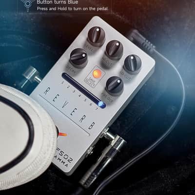 FLAMMA FS02 Reverb Pedal Stereo Guitar Effects with 7 Storable Preset Slots 7 Reverb Effects Room Hall Church Cave Plate Spring Mod True Bypass Trail On image 6