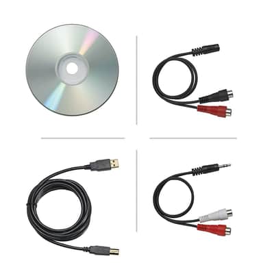 Audio Technica AT-LP120BK-USB Direct-Drive Professional Turntable (USB & Analog), Black image 2