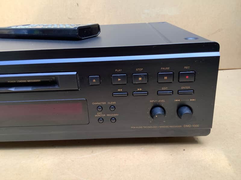 Denon DMD 1000 mini disc minidisc player recorder with remote | Reverb